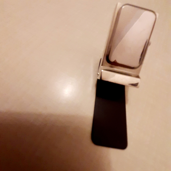 NEW Silver Rectangular Quartz Clip Watch - Picture 3 of 7